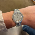  Shop Authentic Bulova Crystal Collection Silver Dial Silver Steel Strap Watch for Women - 96L243 - Luxxuri