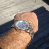  Shop Authentic Bulova Octova Crystal Silver Dial Two Tone Steel Strap Watch for Men - 98C133 - Luxxuri