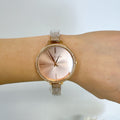  Shop Authentic Michael Kors Jaryn Quartz Rose Gold Dial Rose Gold Steel Strap Watch For Women - MK3785 - Luxxuri