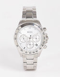  Shop Authentic Hugo Boss Novia Chronograph Silver Dial Silver Steel Strap Watch for Women - 1502616 - Luxxuri