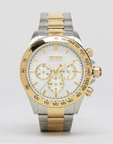  Shop Authentic Hugo Boss Ikon Chronograph Silver Dial Two Tone Steel Strap Watch for Men - 1512960 - Luxxuri