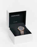 Shop Authentic Calvin Klein Minimal Black Dial Rose Gold Mesh Bracelet Watch for Men - K3M2162Y - Luxxuri