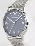  Shop Authentic Emporio Armani Kappa Quartz Grey Dial Silver Mesh Bracelet Watch For Men - AR11068 - Luxxuri