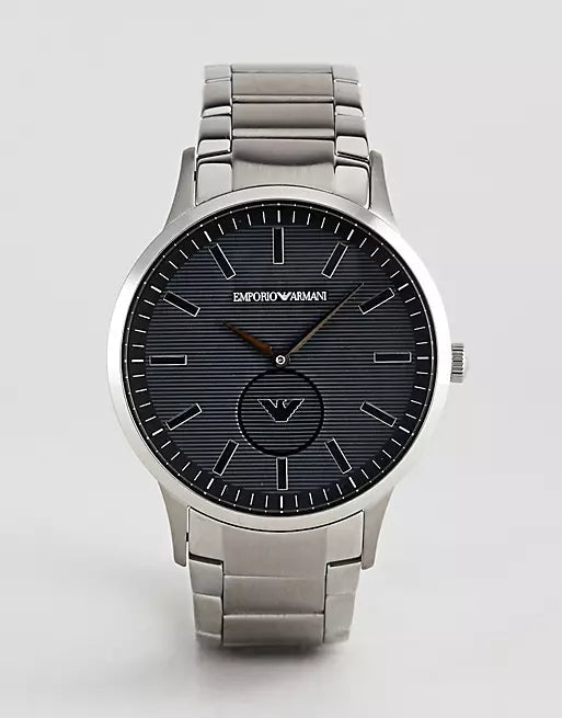  Shop Authentic Emporio Armani Renato Quartz Black Dial Silver Steel Strap  Watch For Men - AR11118 - Luxxuri