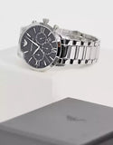  Shop Authentic Emporio Armani Giovanni Chronograph Black Dial Silver Steel Strap Watch For Men - AR11208 - Luxxuri