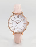  Shop Authentic Fossil Jacqueline White Dial Pink Leather Strap Watch for Women - ES4303 - Luxxuri