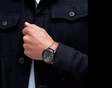 Shop Authentic Fossil Grant Chronograph Black Dial Brown Leather Strap Watch for Men - FS5241 - Luxxuri