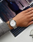  Shop Authentic Fossil Townsman White Dial Silver Steel Strap Watch for Men - FS5346 - Luxxuri