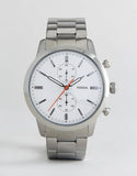  Shop Authentic Fossil Townsman White Dial Silver Steel Strap Watch for Men - FS5346 - Luxxuri