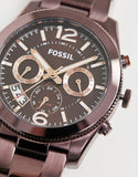  Shop Authentic Fossil Perfect Boyfriend Multifunction Maroon Dial Maroon Steel Strap Watch for Women - ES4110 - Luxxuri