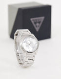  Shop Authentic Guess G-Twist Silver Dial Silver Steel Strap Watch for Women - W1082L1 - Luxxuri