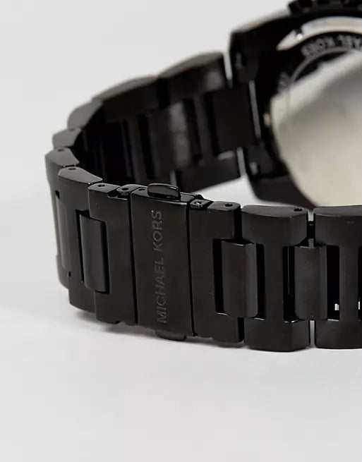  Shop Authentic Michael Kors Brecken Chronograph Black Dial Black Steel Strap Watch For Men - MK8482 - Luxxuri