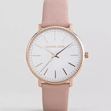  Shop Authentic Michael Kors Pyper Quartz White Dial Pink Leather Strap Watch For Women - MK2741 - Luxxuri