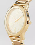  Shop Authentic Michael Kors Hartman Quartz Gold Dial Gold Steel Strap Watch For Women - MK3490 - Luxxuri