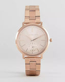  Shop Authentic Michael Kors Jaryn Quartz Rose Gold Dial Rose Gold Steel Strap Watch For Women - MK3501 - Luxxuri