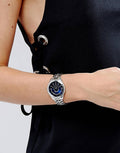  Shop Authentic Michael Kors Lauryn Blue Dial Silver Steel Strap Watch for Women - MK3720 - Luxxuri