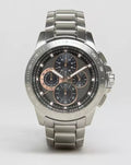  Shop Authentic Michael Kors Ryker Chronograph Black Dial Silver Steel Strap Watch For Men - MK8528 - Luxxuri