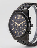  Shop Authentic Michael Kors Lexington Chronograph Black Dial Black Steel Strap Watch for Men - MK8603 - Luxxuri