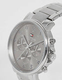 Shop Authentic Tommy Hilfiger Chronograph Grey Dial Silver Steel Strap Watch for Men - 1710382 - Luxxuri