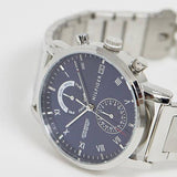  Shop Authentic Tommy Hilfiger Kane Blue Dial Silver Steel Strap Watch for Men - 1710401 - Luxxuri