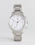  Shop Authentic Tommy Hilfiger Claudia Silver Dial Silver Steel Strap Watch for Women - 1781741 - Luxxuri