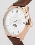  Shop Authentic Tommy Hilfiger Oliver Chronograph White Dial Brown Leather Strap Watch for Men - 1791306 - Luxxuri