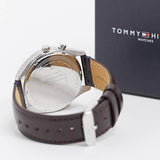 Shop Authentic Tommy Hilfiger Deacan Blue Dial Brown Leather Strap Watch for Men - 1791549 - Luxxuri