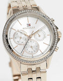  Shop Authentic Tommy Hilfiger Ari Diamonds Silver Dial Rose Gold Steel Strap Watch for Women - 1781978 - Luxxuri