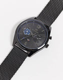  Shop Authentic Tommy Hilfiger Deacon Analog Black Dial Black Mesh Bracelet Watch for Men - 1791547 - Luxxuri