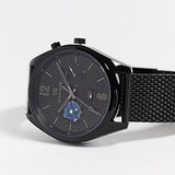  Shop Authentic Tommy Hilfiger Deacon Analog Black Dial Black Mesh Bracelet Watch for Men - 1791547 - Luxxuri