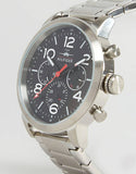  Shop Authentic Tommy Hilfiger Jake Chronograph Black Dial Silver Steel Strap Watch for Men - 1791234 - Luxxuri
