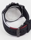  Shop Authentic Tommy Hilfiger Mason Black Dial Black Rubber Strap Watch for Men - 1791793 - Luxxuri