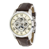  Shop Authentic Fossil Grant Automatic White Dial Brown Leather Strap Watch for Men -  ME3027 - Luxxuri