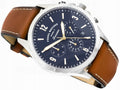  Shop Authentic Fossil Forrester Chronograph Blue Dial Brown Leather Strap Watch for Men -  S5607 - Luxxuri