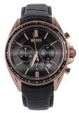  Shop Authentic Hugo Boss Driver Black Dial Black Leather Strap Watch for Men - 1513092 - Luxxuri
