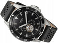  Shop Authentic Fossil Crewmaster Sports Automatic Black Dial Black Leather Strap Watch for Men - ME3148 - Luxxuri