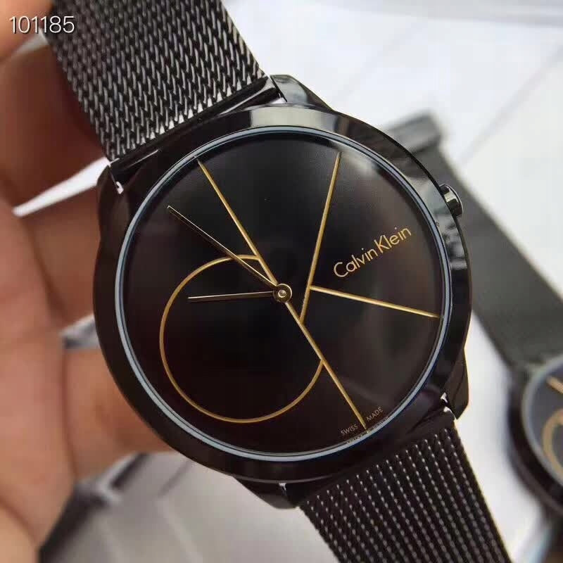  Shop Authentic Calvin Klein Minimal Black Dial Black Mesh Bracelet Watch for Men - K3M214X1 - Luxxuri