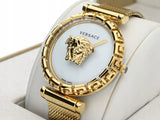  Shop Authentic Versace Palazzo Empire Greca White Dial Gold Mesh Bracelet Watch for Women - VEDV00619 - Luxxuri
