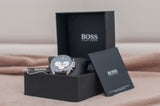 Shop Authentic Hugo Boss Driver Blue Dial Black Leather Strap Watch for Men - 1512882 - Luxxuri