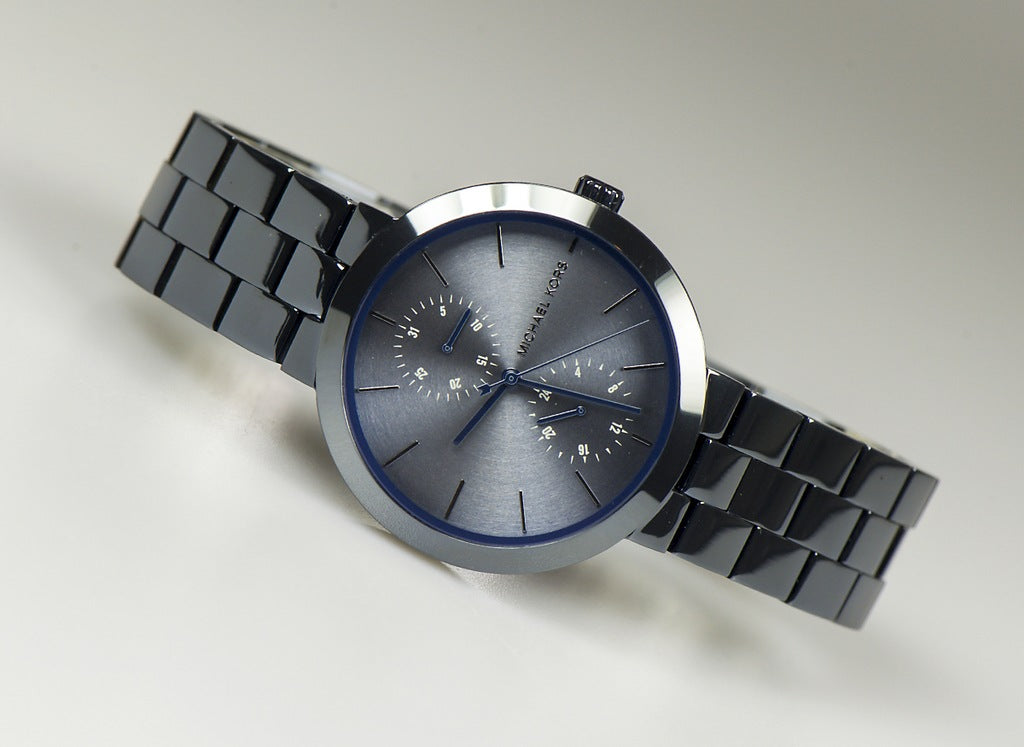  Shop Authentic Michael Kors Garner Chronograph Quartz Blue Dial Blue Steel Strap Watch For Women - MK6410 - Luxxuri