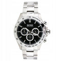  Shop Authentic Hugo Boss Ikon Black Dial Silver Steel Strap Watch for Men - 1512965 - Luxxuri
