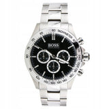  Shop Authentic Hugo Boss Ikon Black Dial Silver Steel Strap Watch for Men - 1512965 - Luxxuri