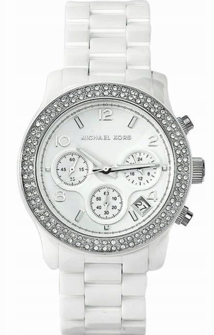  Shop Authentic Michael Kors Runway White Dial White Steel Strap Watch for Women - MK5188 - Luxxuri