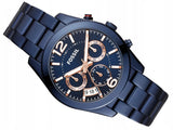  Shop Authentic Fossil Perfect Boyfriend Multifunction Blue Dial Blue Steel Strap Watch for Women - ES4093 - Luxxuri
