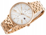  Shop Authentic Tommy Hilfiger Jenna Quartz White Dial Rose Gold Steel Strap Watch for Women - 1782070 - Luxxuri