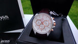  Shop Authentic Hugo Boss Driver Quartz Silver Dial Brown Leather Strap Watch For Men - HB1512881 - Luxxuri