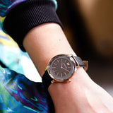  Shop Authentic Swarovski Octea Nova Grey Dial Grey Leather Strap Watch for Women - 5295358 - Luxxuri