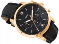  Shop Authentic Fossil Neutra Chronograph Black Dial Black Leather Strap Watch for Men - FS5381 - Luxxuri