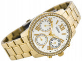  Shop Authentic Guess Mini Sunrise Diamonds Silver Dial Gold Steel Strap Watch for Women - W0623L3 - Luxxuri