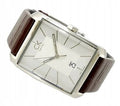  Shop Authentic Calvin Klein Window Silver Dial Brown Leather Strap Watch for Men - K2M21126 - Luxxuri